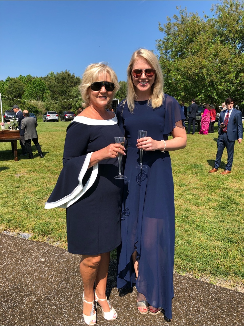 ALI & JAY Navy Blue Chiffon Maxi Dress - Picture 7 of 7
